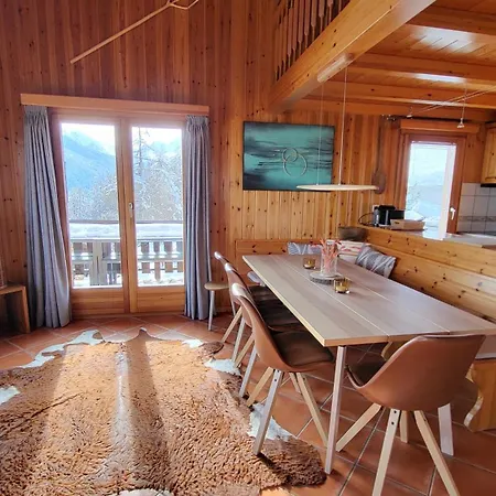 Chalet De Charme Et Grand Confort Avec Jacuzzi, Sauna Et Vues Exceptionnelles Hérémence